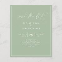 Budget Save the Date Flyer auf Deutsch: