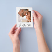 BUDGET Save the Date Foto Minimalistisch Hochzeit Flyer (Gruppe)