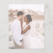 Budget Save the Date Foto Picture Wedding (Rückseite)