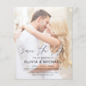 Budget Save the Date Foto Picture Wedding (Vorderseite)