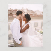 Budget Save the Date Foto Picture Wedding (Rückseite)