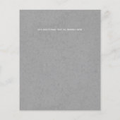 Budget Save the Date Gray Gold Collage (Rückseite)