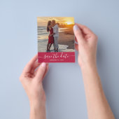 Budget Save the Date Script Viva Magenta Flyer (Gruppe)