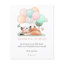 Budget Schlaffox Pink Baby Dusche Vielen Dank