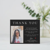 Budget schlicht modern 3 Fotos Abschluss Vielen Da (Stehend Vorderseite)