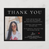 Budget schlicht modern 3 Fotos Abschluss Vielen Da (Vorderseite)