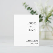 Budget schlicht und elegant, ohne Foto Save the Da (Stehend Vorderseite)