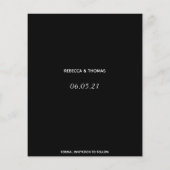 Budget schlicht und elegant, ohne Foto Save the Da (Rückseite)