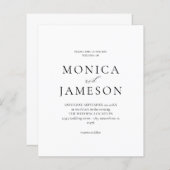 Budget Schwarz & Weiß Moderne Hochzeit 2V (Vorne/Hinten)