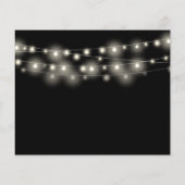 Budget Schwarz-weiße Hochzeitdetails Foto Einladun (Rückseite)