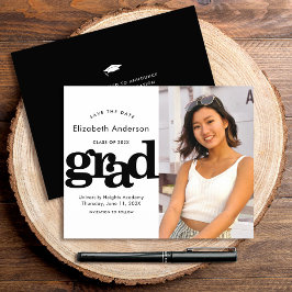 Budget Schwarz-weißes Foto Retten Stichtag Einladu