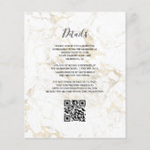 Budget-Schwarzgold-Achat-Marmor-QR-Code-Hochzeit (Rückseite)