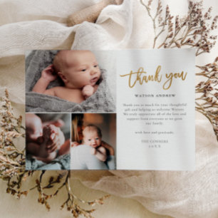 Budget Script 3 Foto Baby Danke Karte