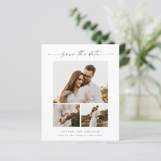 Budget Script 3 Foto Hochzeit Speichern Sie die Da (Stehend Vorderseite)