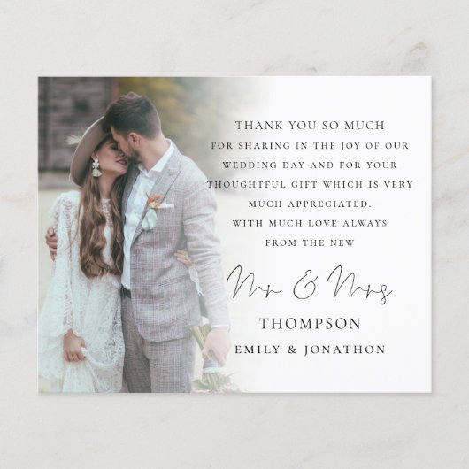 Budget Script 6 Fotos Hochzeit Danke (Vorderseite)