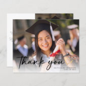 BUDGET Script Abschluss Foto Danke Karte (Vorne/Hinten)