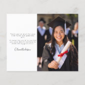 BUDGET Script Abschluss Foto Danke Karte (Rückseite)