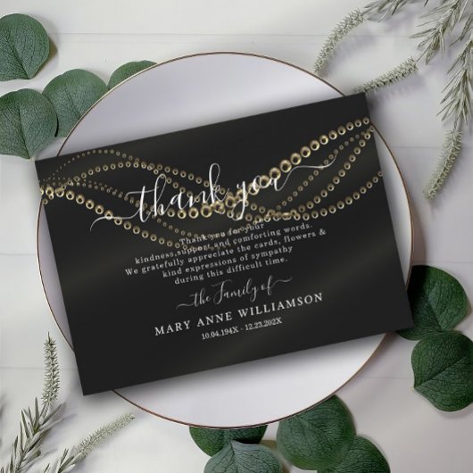 Budget Script Beerdigung Danke Karte