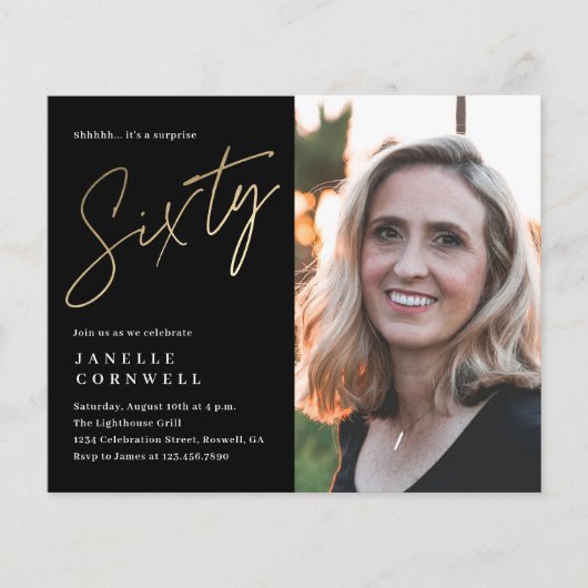 Budget Script Black 60. (Vorderseite)