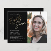 Budget Script Black Gold 87. Geburtstag (Vorne/Hinten)