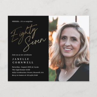 Budget Script Black Gold 87. Geburtstag