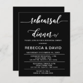 Budget Script Black Probe Einladung (Vorne/Hinten)