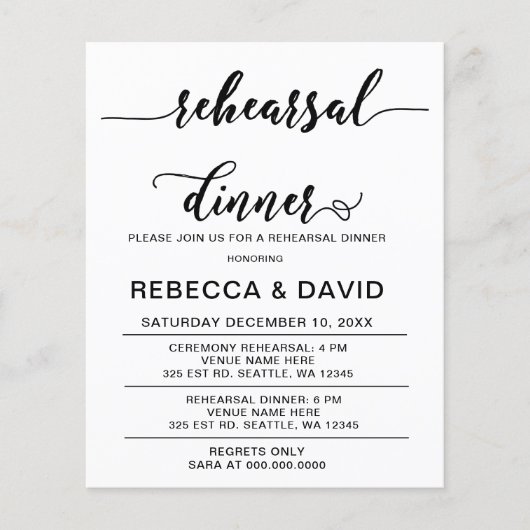 Budget Script Black Probe Einladung (Vorderseite)