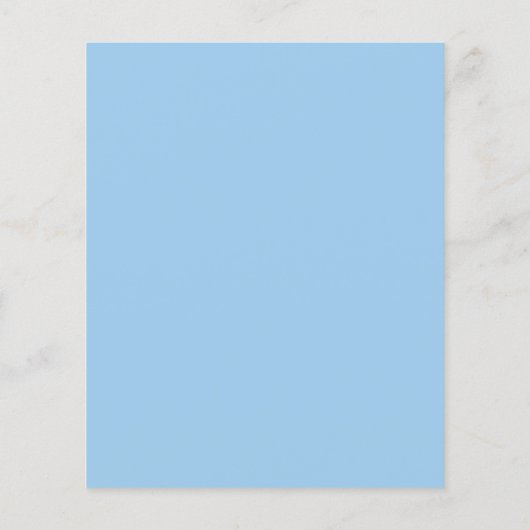 Budget Script Blue Wedding Einladung (Rückseite)