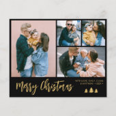 Budget Script Collage Pine Christmas Holiday Flyer (Vorne)