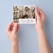 Budget Script Collage Wedding Vielen Dank Flyer (Gruppe)