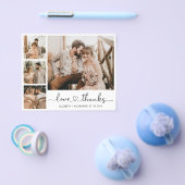 Budget Script Collage Wedding Vielen Dank Flyer (Einzeln)