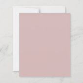 Budget Script Dusty Rose Wedding Abend Party (Rückseite)