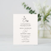Budget Script Elegant Wedding (Stehend Vorderseite)