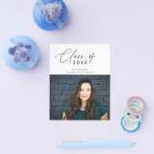 Budget Script Foto Abschluss Card Flyer (Einzeln)