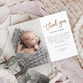 Budget Script Foto Baby Danke Karte