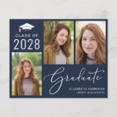 Budget Script Foto Blue Abschluss Ankündigung (Vorderseite)