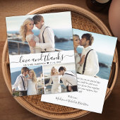 Budget Script Foto Collage Wedding Danke Karte