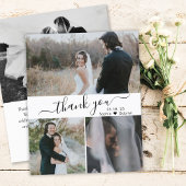 Budget Script Foto Collage Wedding Danke Karte