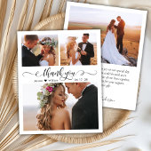 Budget Script Foto Collage Wedding Danke Karte