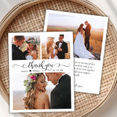 Budget Script Foto Collage Wedding Danke Karte