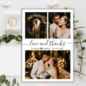 Budget Script Foto Collage Wedding Danke Karte