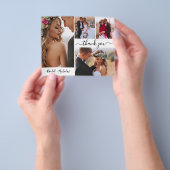 Budget Script Foto Collage Wedding Vielen Dank Flyer (Gruppe)