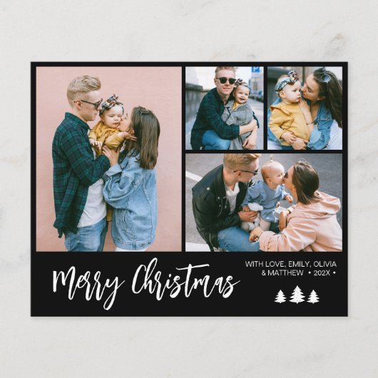 Budget Script Foto Collage Weihnachtsfeiertag Flyer (Vorne)