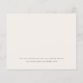 Budget Script Foto Elfenbeinhochzeit Einladung (Rückseite)