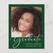 Budget Script Foto Grüne Abschluss Ankündigung (Vorderseite)