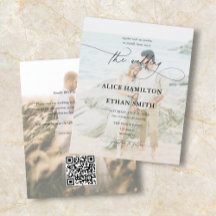 Budget Script Foto Hochzeit Einladung