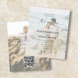 Budget Script Foto Hochzeit Einladung