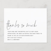 Budget Script Foto Hochzeit so vielen Dank (Vorderseite)