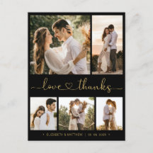 Budget Script Foto Hochzeit Vielen Dank Postcard