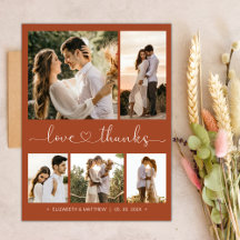 Budget Script Foto Hochzeit Vielen Dank Postcard